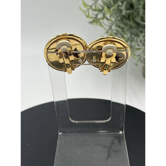 Swarovski Swan Blue Enamel Pave Crystal Star Moon Saturn Brooch & Clip Earrings - Picture 8 of 15